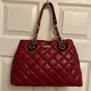 Kate Spade Red Quilted Shoulder Bag and Wallet